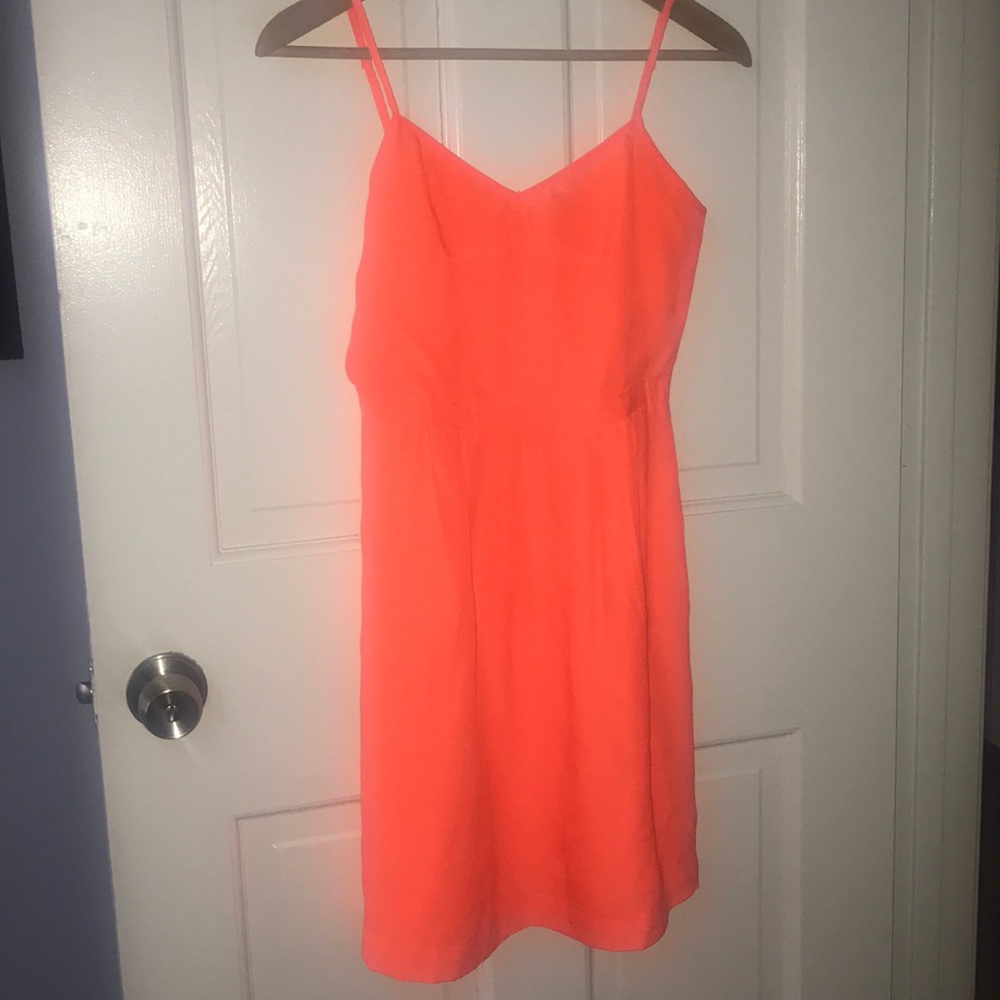 J. Crew bright orange dress